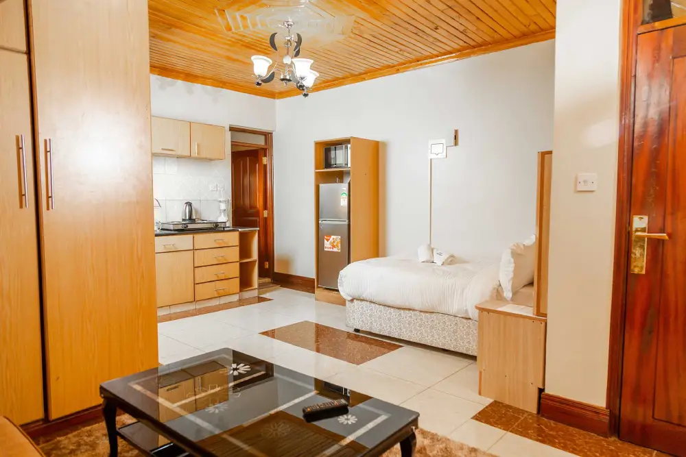 studio apartments interior at acacia apartments